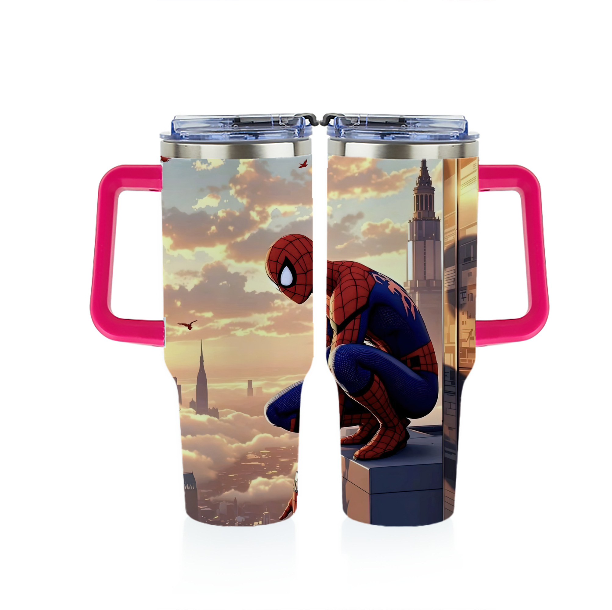 （画像用） Spider Man スパイダーマン 1200ｍLフルプリント車用タンブラー